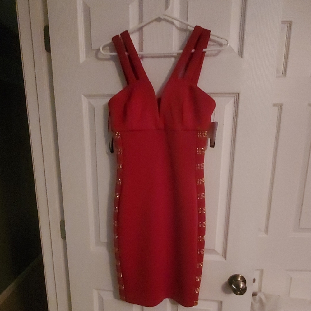 Hot Red Guess Cocktail Dress